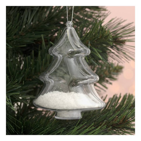 Hanging Plastic Fillable Tree Decoration 10cm  image number 2