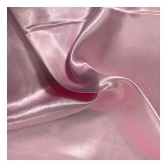 Pink Silky Satin Fabric by the Metre