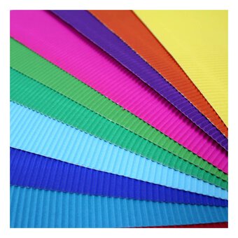 Corrugated Coloured Paper A4 10 Pack