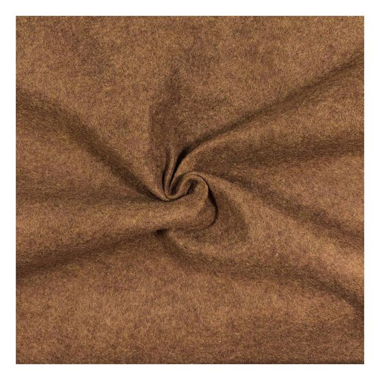 Tan Felt Fabric by the Metre image number 1