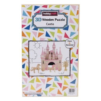 3D Wooden Castle Puzzle image number 2