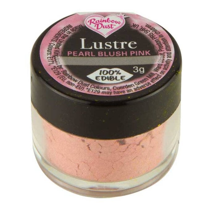 Rainbow Dust Pearl Blush Pink Edible Silk Lustre Powder 3g