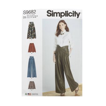 Simplicity Women's Skirts, Shirts and Trousers Sewing Pattern S9682 (D5 4-12)