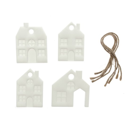 Ceramic House Embellishments 4 Pack image number 4