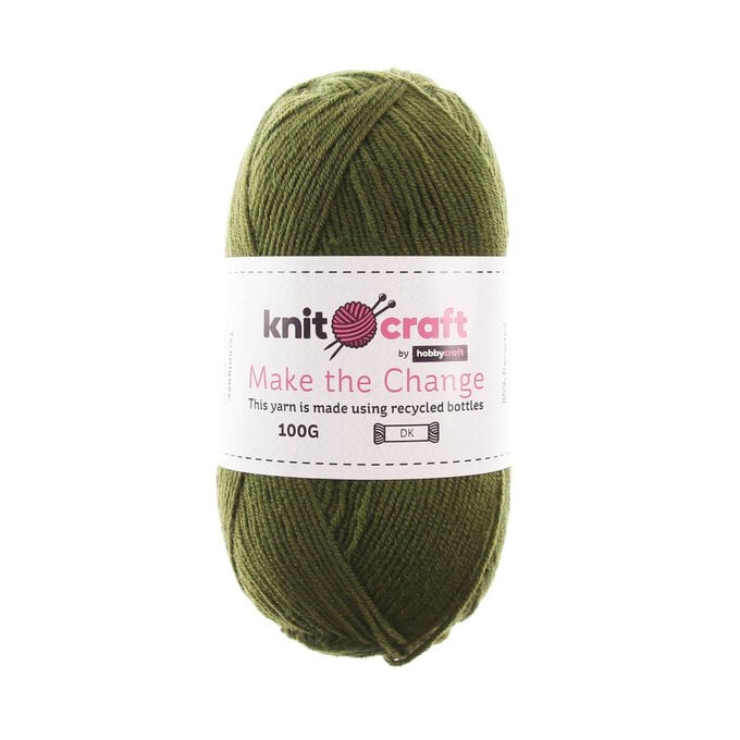 Knitcraft Green Make the Change DK Yarn 100g image number 1