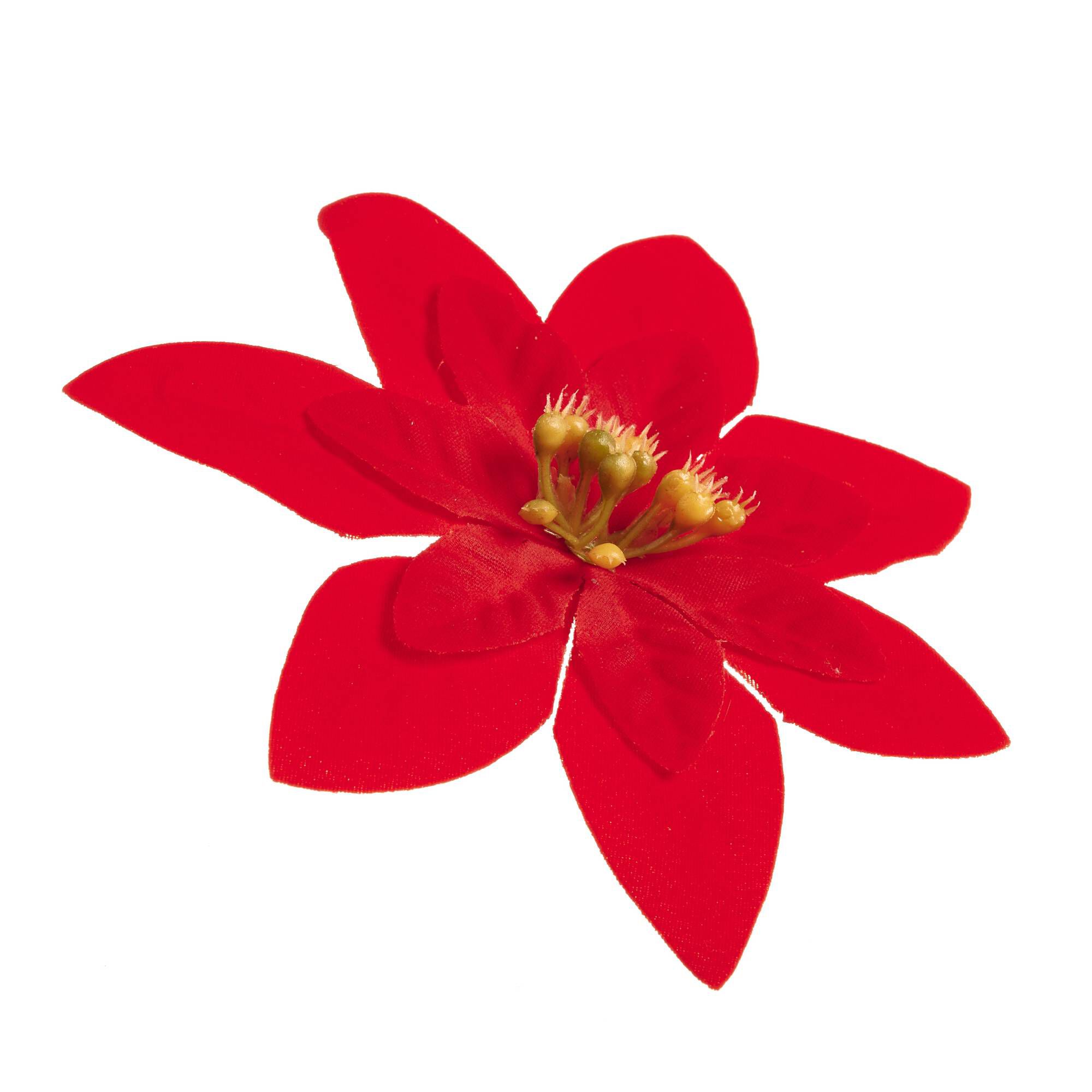 Red Poinsettia Pick 14cm Hobbycraft