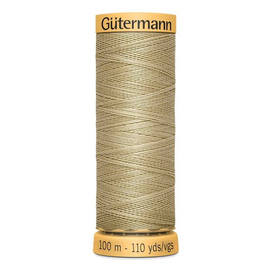 Gutermann Beige Cotton Thread 100m (927) image number 1