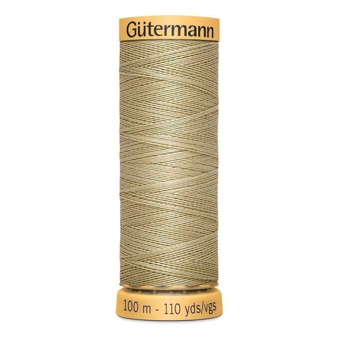 Gutermann Beige Cotton Thread 100m (927) image number 1