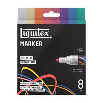 Liquitex Metallic Markers 2mm 8 Pack
