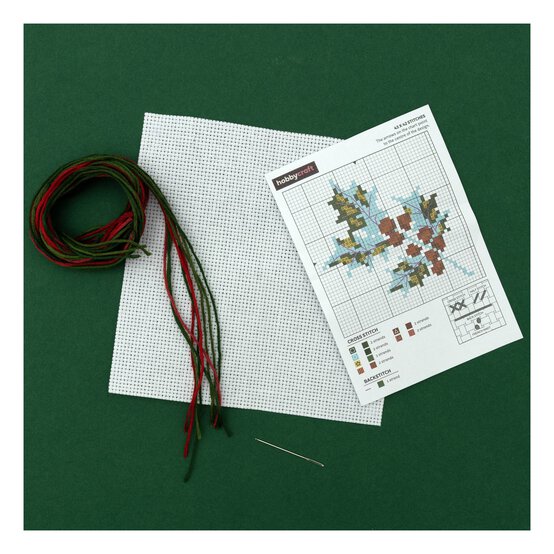 Holly Mini Cross Stitch Kit  image number 2