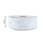 White Wire Edge Organza Ribbon 25mm x 3m image number 3
