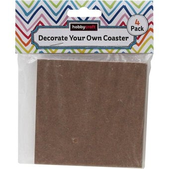 Decorate Your Own Coaster Set 4 Pack image number 3