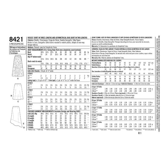 Simplicity Women's Skirts Sewing Pattern 8421 (U5 16-24) image number 2