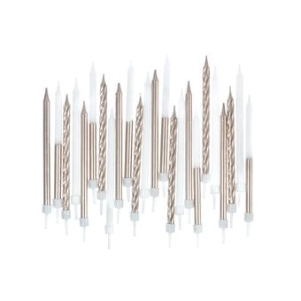 Whisk Rose Gold Metallic Candles 24 Pack image number 2