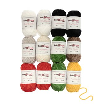 Knitcraft Seasonal Tiny Chenille DK Yarn 25g 12 Pack