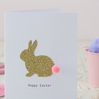 How to Make a Glitter Bunny Card