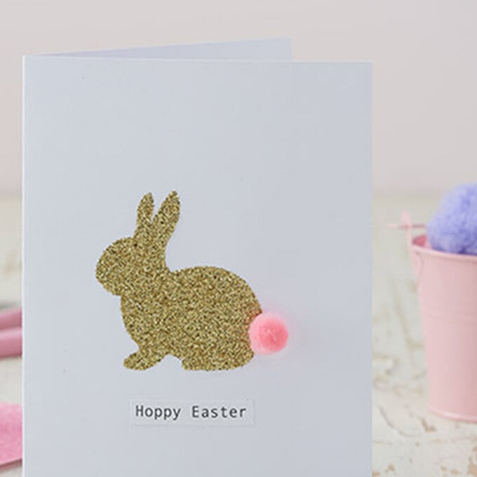 How to Make a Glitter Bunny Card image number 1