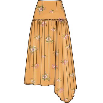 New Look Women's Skirt Sewing Pattern N6676 image number 4