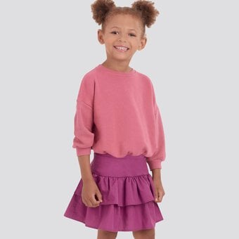 Simplicity Kids’ Skirt Sewing Pattern S9199 (3-14) image number 3