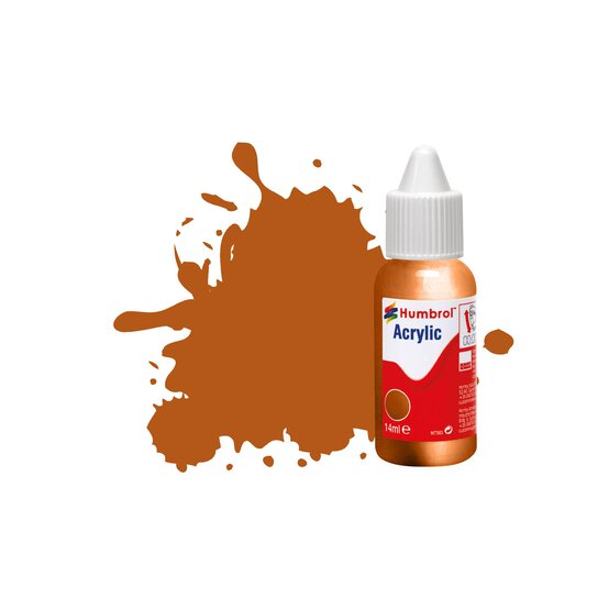 Humbrol 55 Bronze Metallic Acrylic Paint Dropper 14ml  image number 1