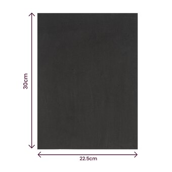 Black Self-Adhesive Foam Sheet 22.5 x 30cm