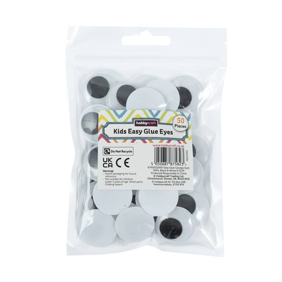 Googly Eyes 2.5cm 50 Pack  image number 5