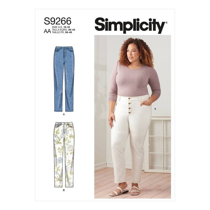 Simplicity Vintage Jeans Sewing Pattern S9266 (10-18) image number 1