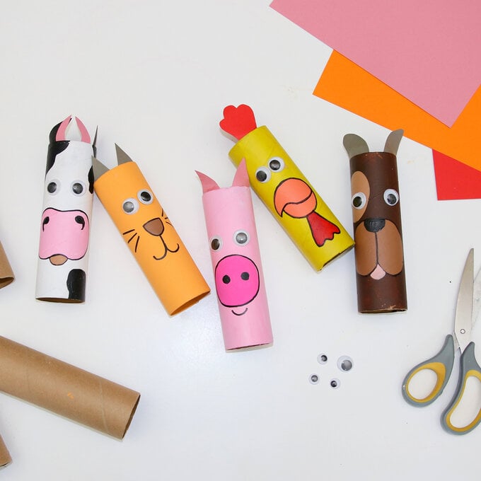 How to Make Farm Animals with Cardboard Tubes image number 1