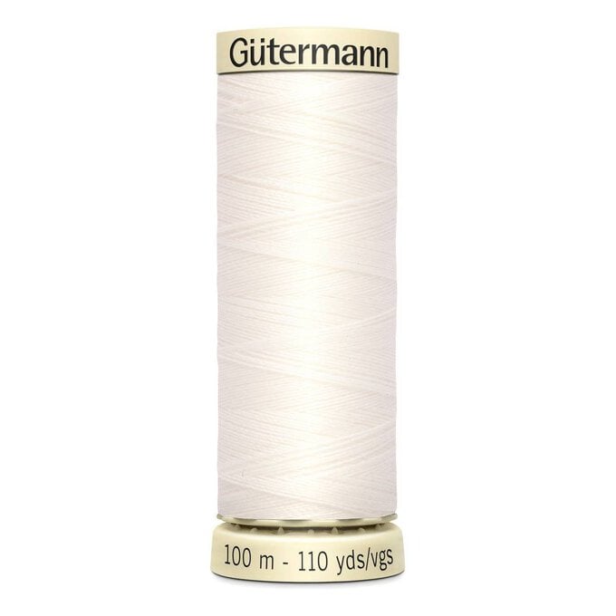 Gutermann White Sew All Thread 100m (111)
