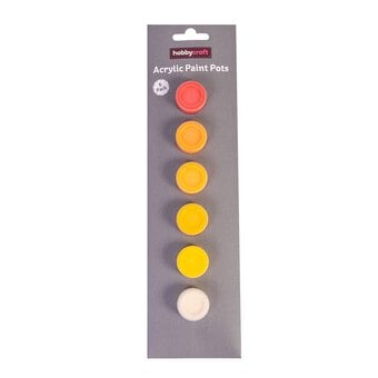 Sunset Acrylic Craft Paints 5ml 6 Pack image number 2