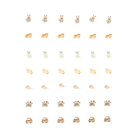 Adhesive Cat Gems 42 Pack image number 1