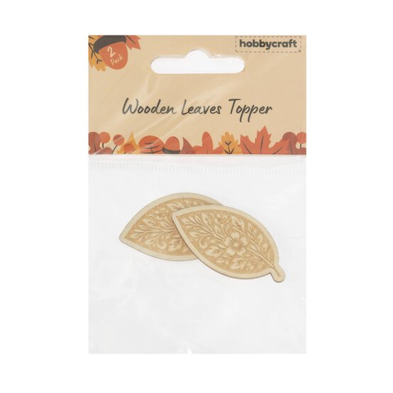 Leaf Wooden Toppers 2 Pack image number 4