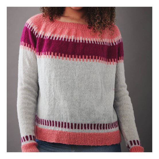 Knitcraft Modern Fair Isle Jumper Digital Pattern 0191 image number 1