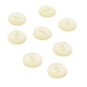 Hemline Cream Basic Fish Eye Button 8 Pack image number 1