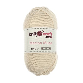 Knitcraft Cream Merino Muse DK 100g 