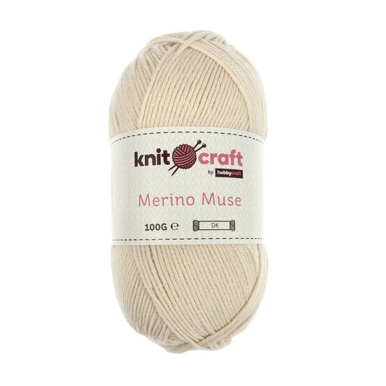 Knitcraft Cream Merino Muse DK 100g  image number 1