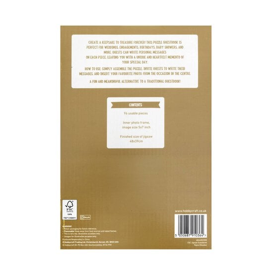 Create & Celebrate Wooden Jigsaw Guestbook image number 5