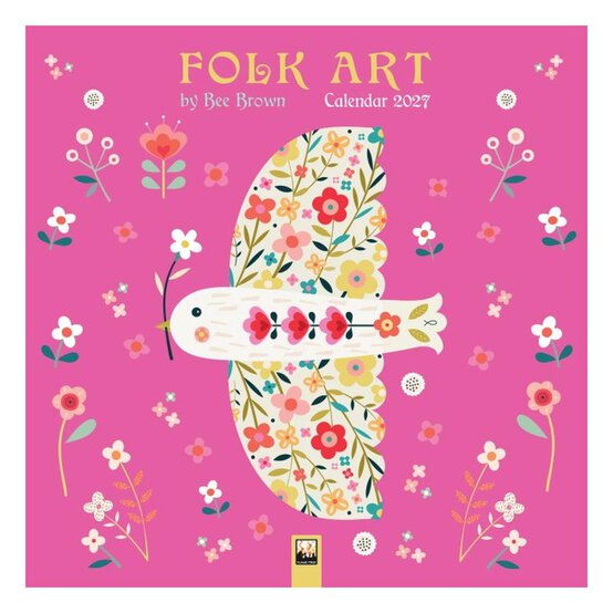 Folk Art by Bee Brown Wall Calendar 2027 image number 1