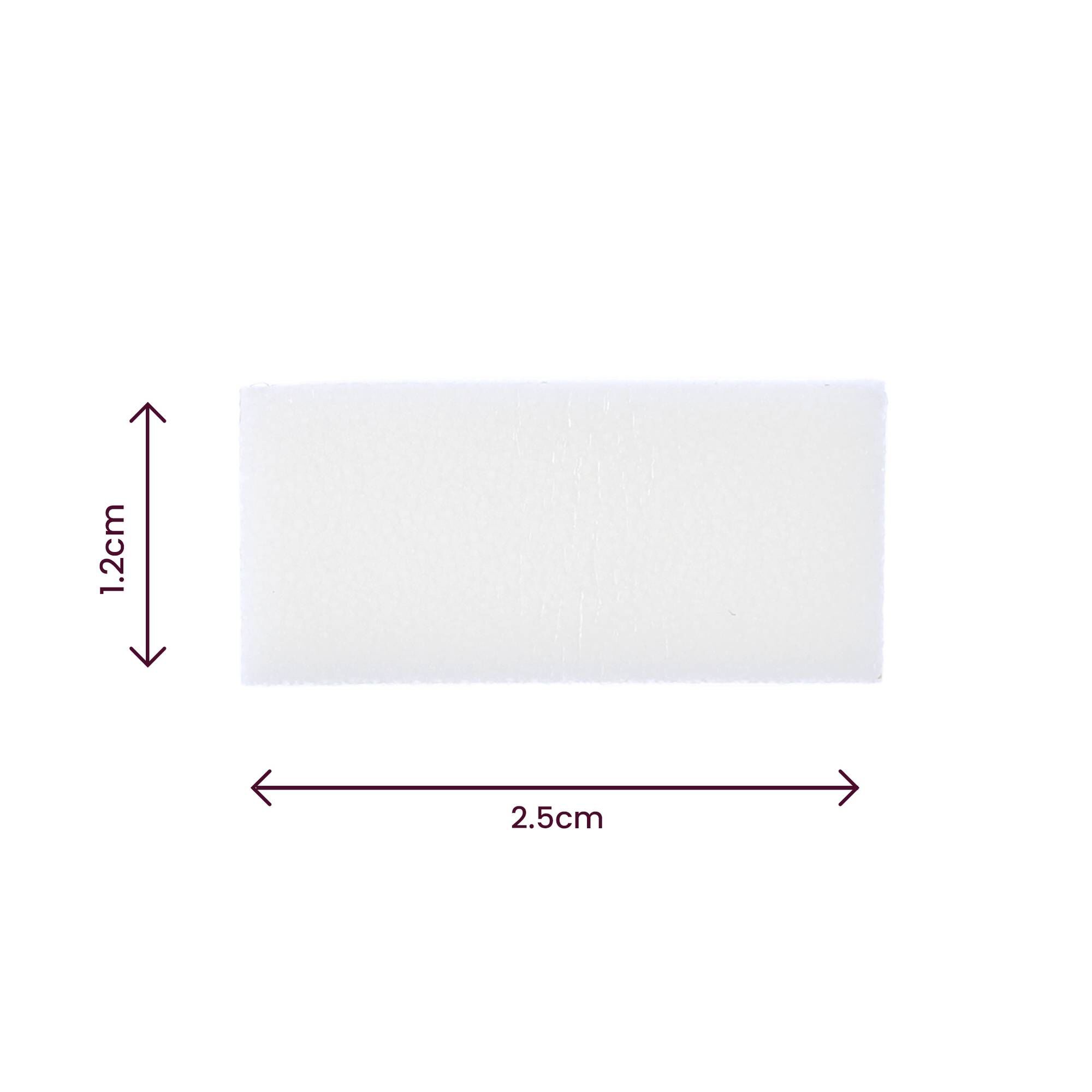 Adhesive Foam Pads 25mm x 12mm x 2mm 40 Pack Hobbycraft