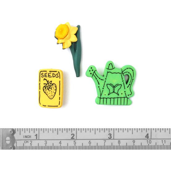 Trimits Gardening Craft Buttons 4 Pieces image number 3
