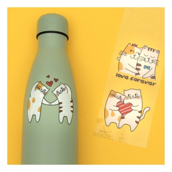 Kitty in Love Bottle Stickers image number 2
