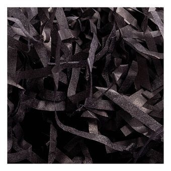 Deep Black Shredded Tissue Paper 25g