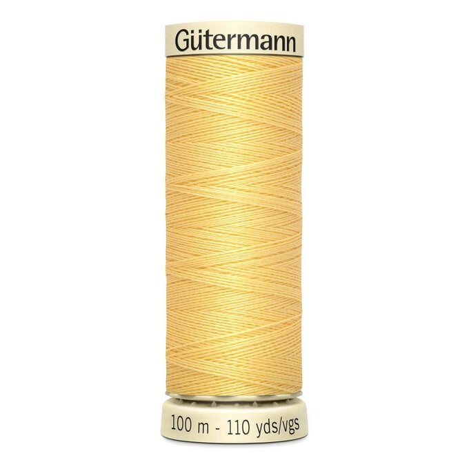 Gutermann Yellow Sew All Thread 100m (7) image number 1