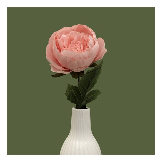 Pale Pink Peony Stem 55cm image number 1