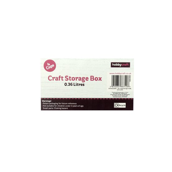 Craft Storage Box 4 Cups 0.36L image number 4