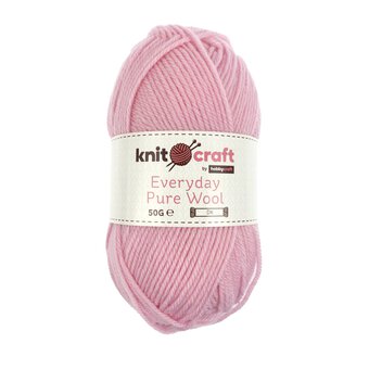 Knitcraft Pink Everyday Pure Wool DK 50g