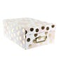 Rose and Gold Polka Dot Photo Box 11cm x 20cm x 29cm image number 1