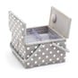 Grey Dot Twin Lid Sewing Box image number 2