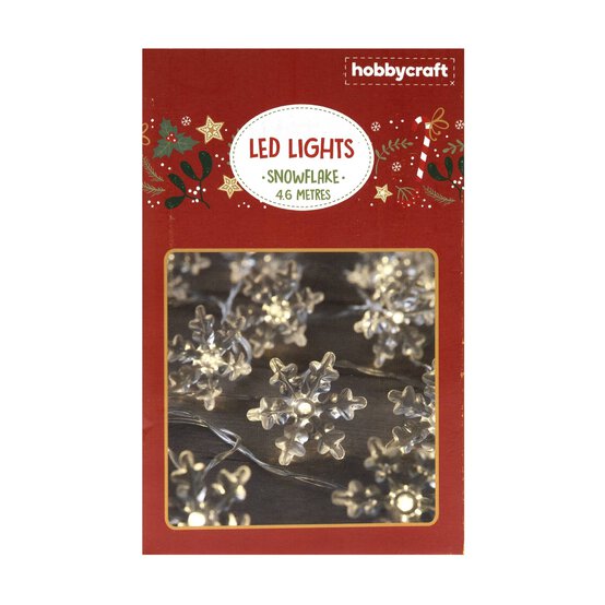 LED Snowflake Lights 4.6m image number 3