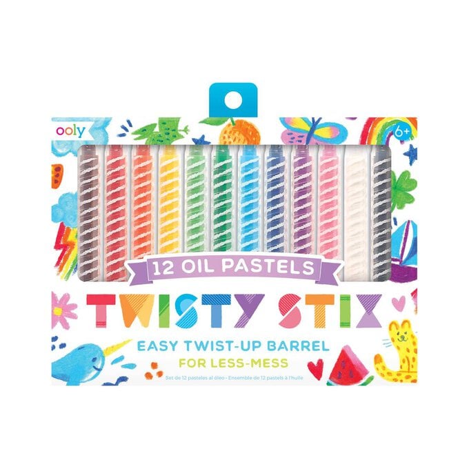 Twisty Stix Oil Pastels 12 Pack image number 1